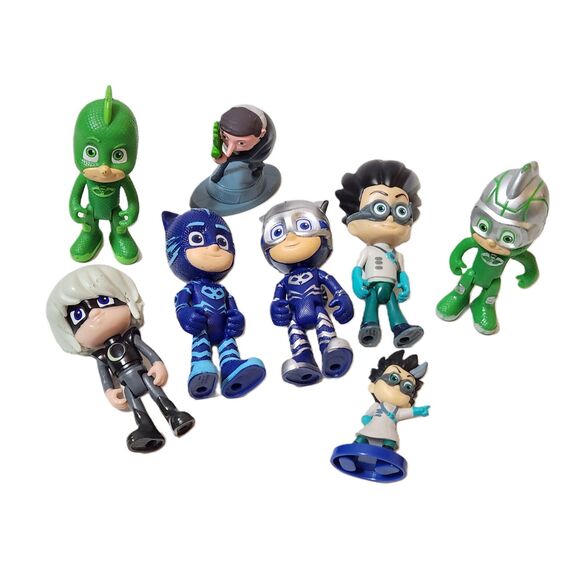 PJ Masks Mini Figurines Lot – Preschool Toy Set - Picture 1 of 7